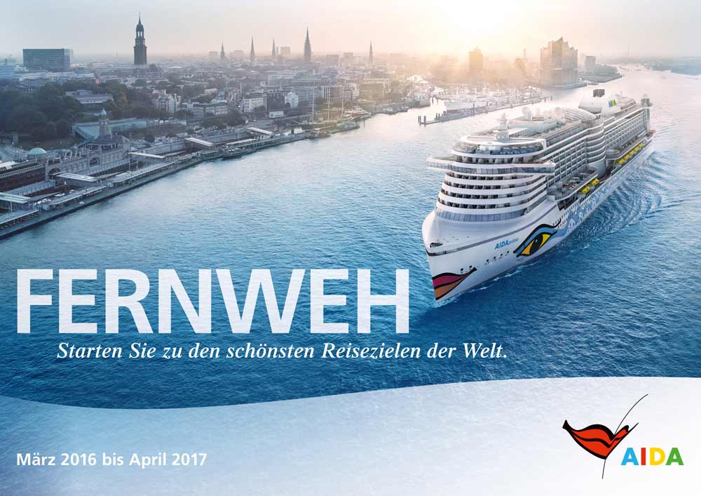 AIDA Cruises veröffentlicht Kreuzfahrtprogramm bis Oktober 2017