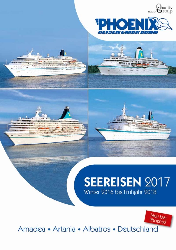 Phoenix Reisen – Der neue Katalog Seereisen 2017 ist da