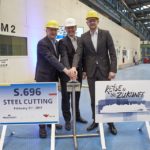 Erster Stahlschnitt für AIDA Cruises – LNG Generation