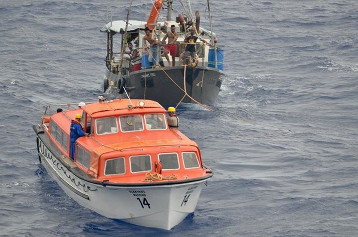 MS Albatros rettet sechs Fischer aus höchster Seenot