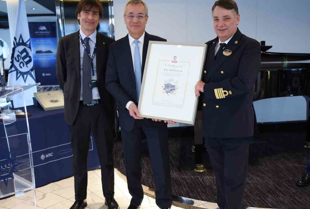 MSC Meraviglia erhält die Auszeichnung „8 Golden Pearls“