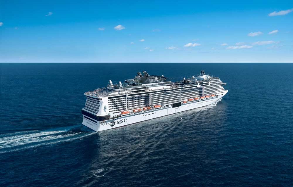 MSC Bellissima von MSC Cruises wird am 2. März 2019 in Southampton getauft